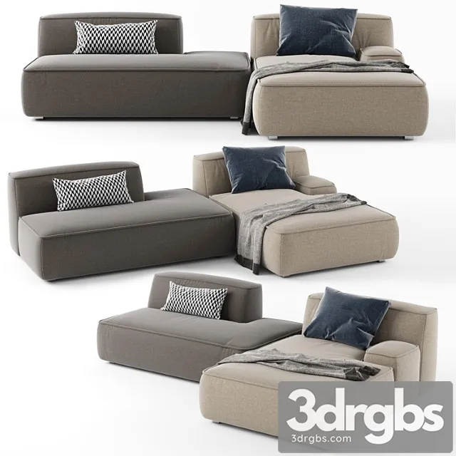 Lema cloud sectional sofa 03 2 3D Model Download Lema cloud sectional sofa 03 2 3D Model Download