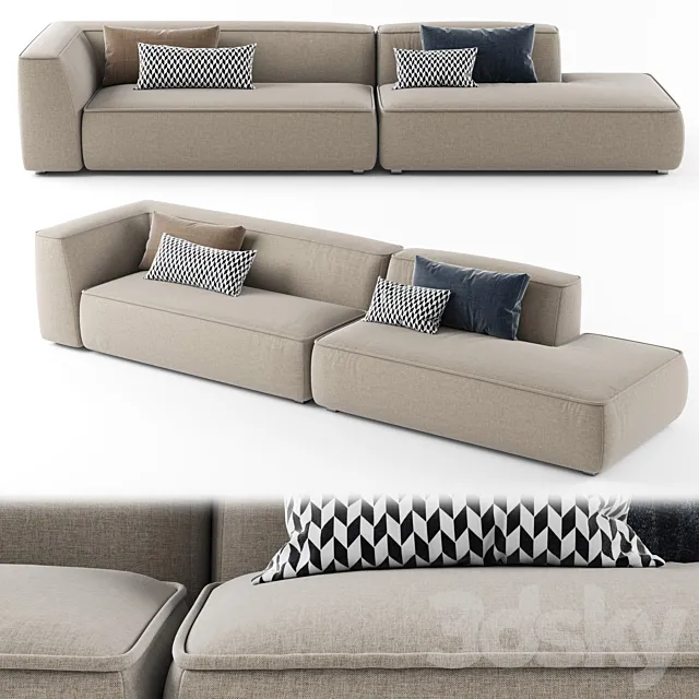 Lema CLOUD Sectional sofa_05 3D Model