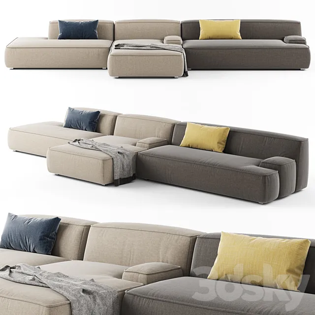 Lema CLOUD Sectional sofa_06 3DModel
