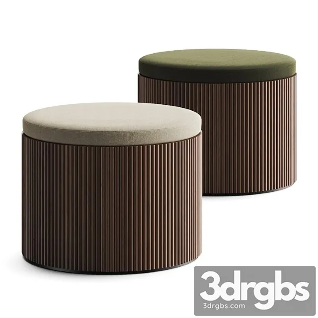 Lema Drum Pouf 3D Model Download