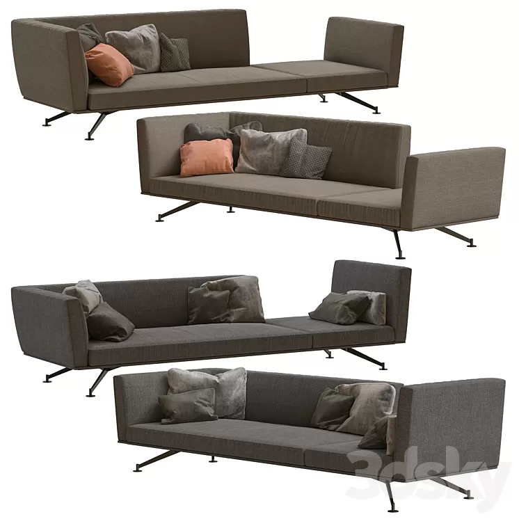 Lema Neil Sofas pack 6 by Francesco Rota 3D Model
