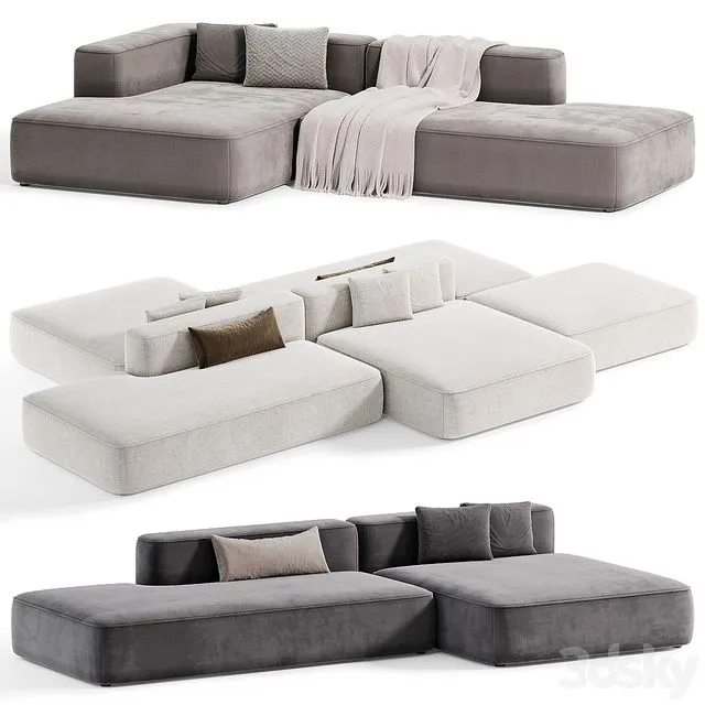 Leman Modular sofa Modern Sofa 02 By Lavsit 3D Model Leman Modular sofa Modern Sofa 02 By Lavsit 3D Model