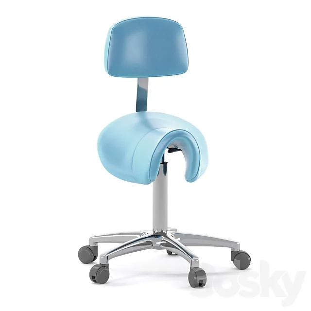 Lemi Group 052 S Hairdresser’s stool on wheels 3D Model