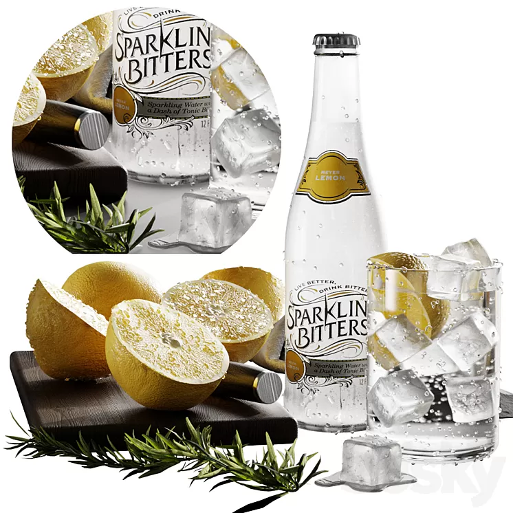 Lemonade lemon 3D Model Free Download