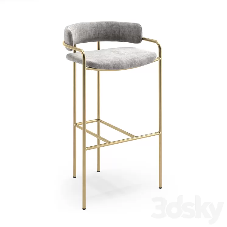 Lenox Bar Stool 3D Model Lenox Bar Stool 3D Model
