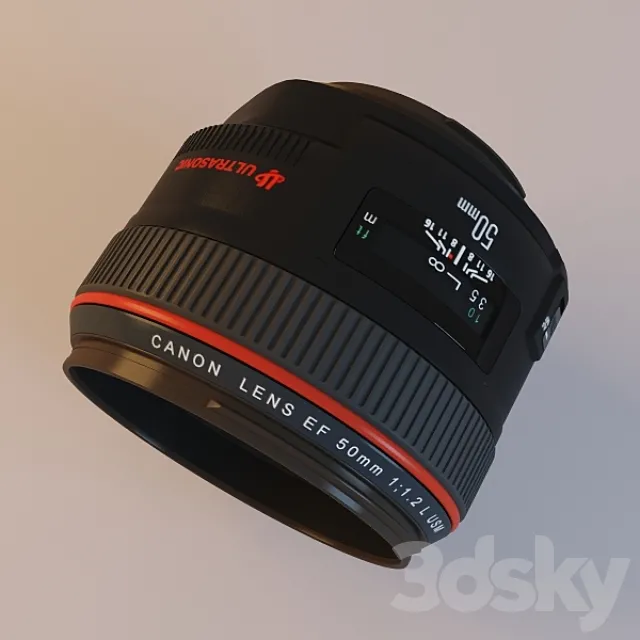 Lens Canon EF 50mm f-1.2L USM Free Download