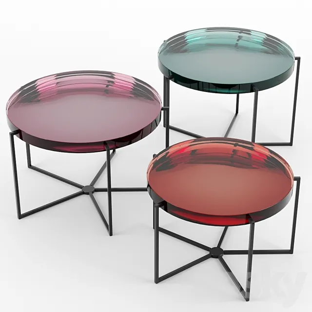 Lens Tables byMcCollin Bryan set 02 3D Model Lens Tables byMcCollin Bryan set 02 3D Model