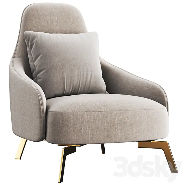 Leolux_LX_Armchair 3D Model Leolux_LX_Armchair 3D Model