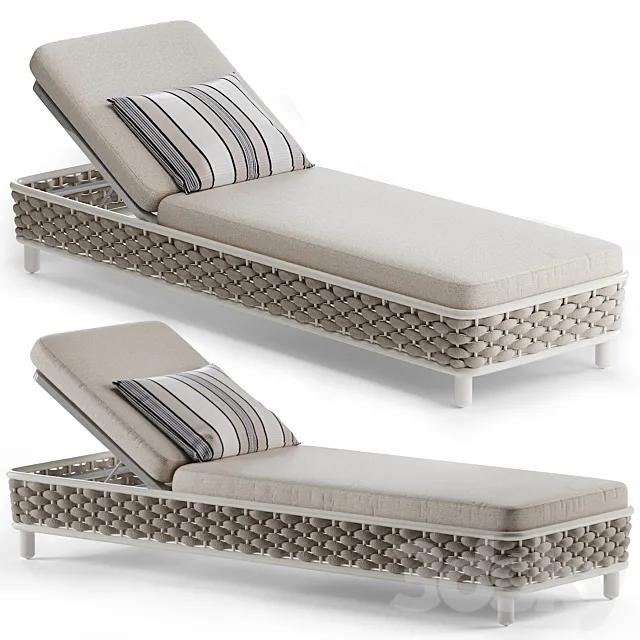 LEON Sunlounger daybed 3D Model LEON Sunlounger daybed 3D Model
