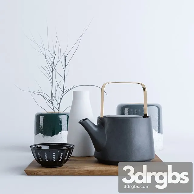 Lerinder twocan decor set 3D Model Download