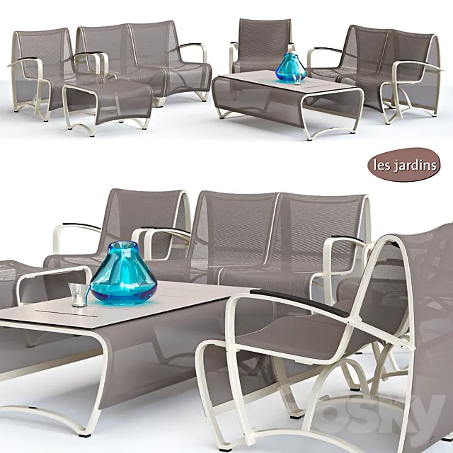 Les Jardins SIÈGE Set 3DModel