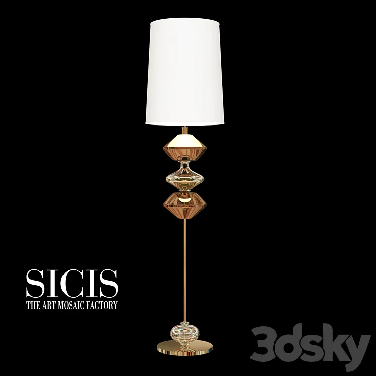 LESCOT FLOOR LAMP 3D Model Free Download