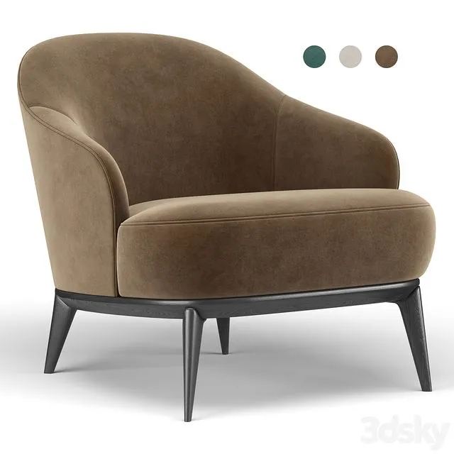 Leslie armchair 3D Model