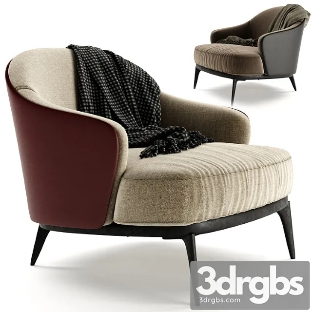 Leslie Armchair 61 3D Model Download