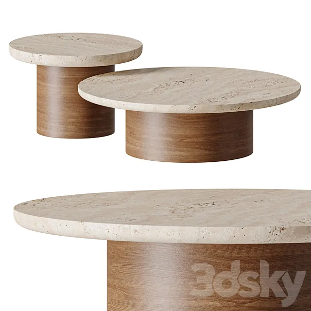 Lessa Coffee or Center Table by Collector 3D Model Lessa Coffee or Center Table by Collector 3D Model