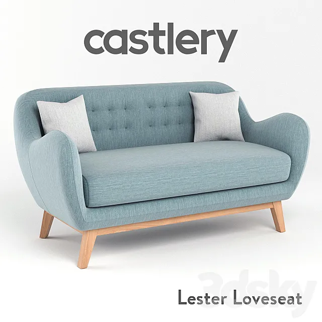 Lester loveseat 3DModel Lester loveseat 3DModel