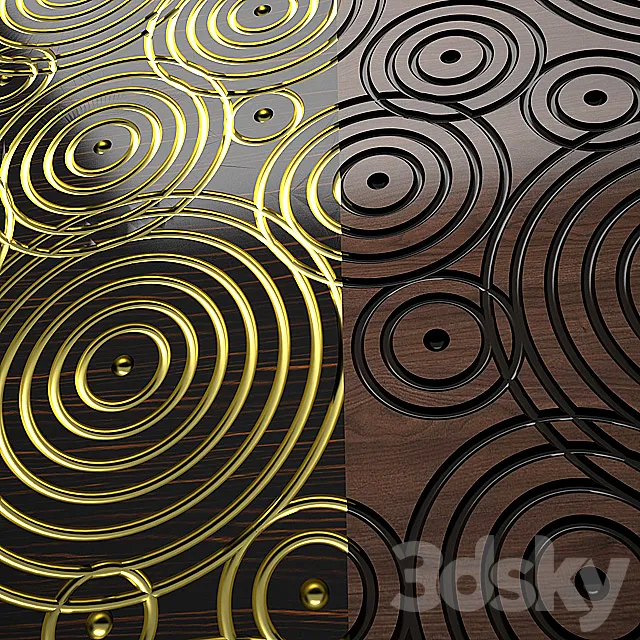 Leto Circle 0017 3D Panel 3D Model Leto Circle 0017 3D Panel 3D Model
