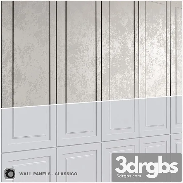 Leto – classico wall panels 3D Model Download