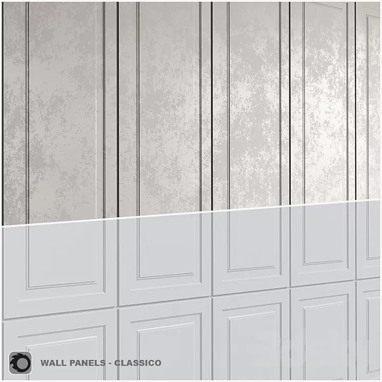 Leto – Classico wall panels 3D Model
