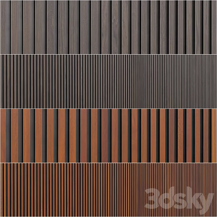 Leto – Parallelo wall panels 3D Model
