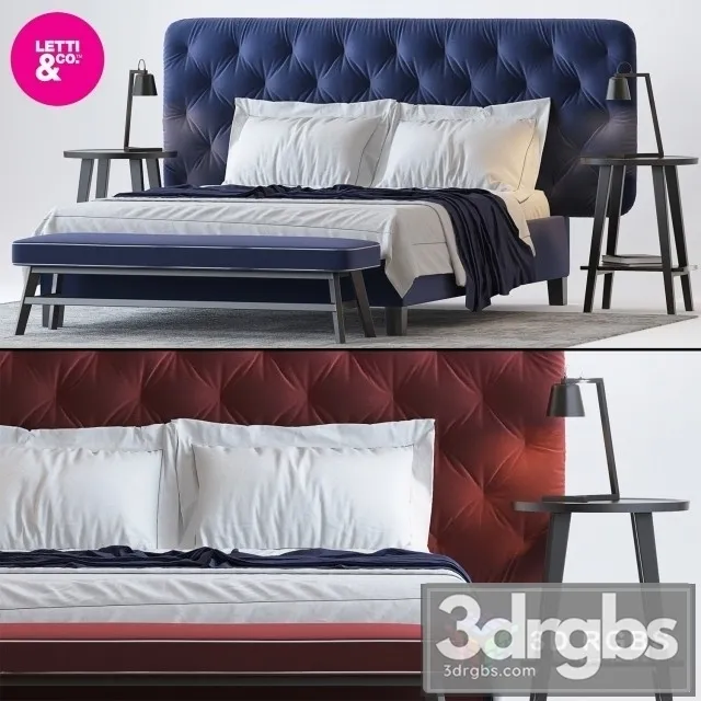 Letti Co Cookie Bed 3D Model Download