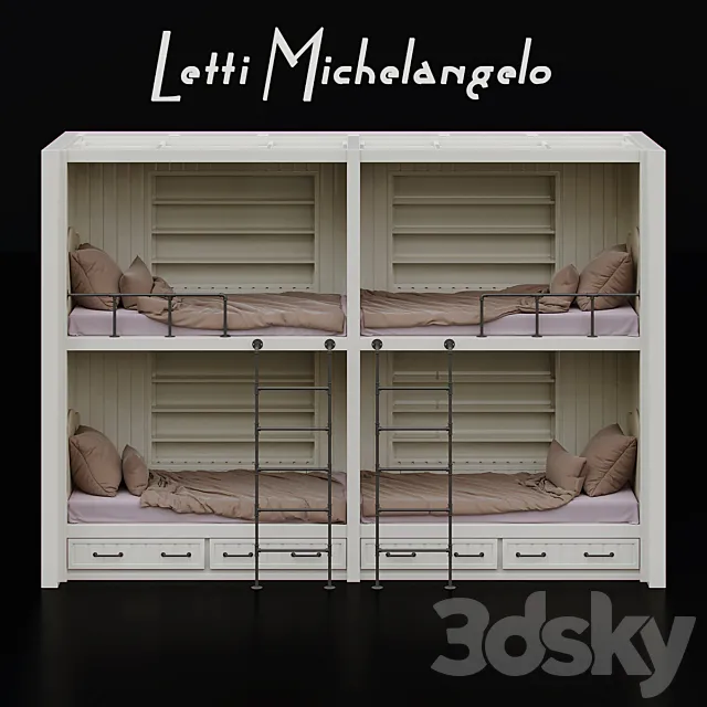 Letti Michelangelo 3DModel Letti Michelangelo 3DModel