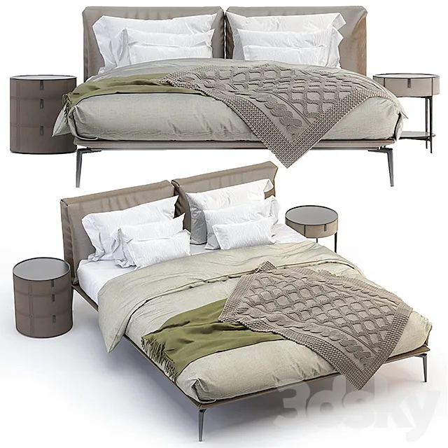Letto Papillon Alivar 003 3DModel