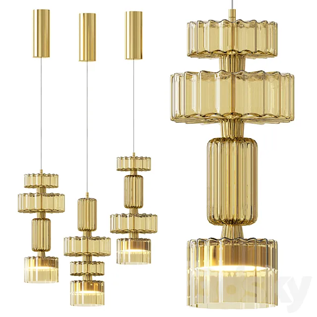 Level pendant lamp 3D Model