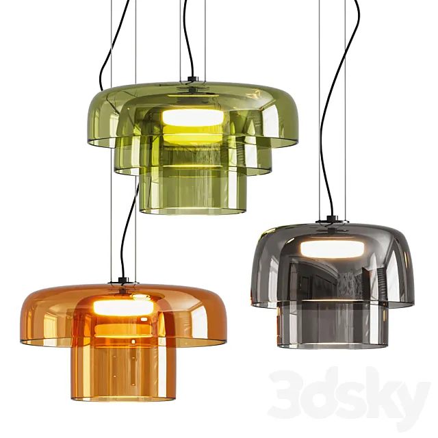 LEVELS Pendant Lamp By Leds C4 3D Model