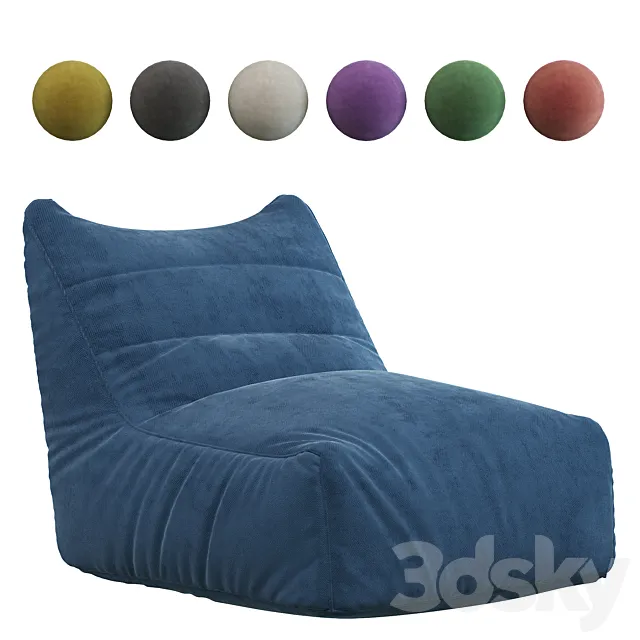 Levi bean bag chair 3D Model Levi bean bag chair 3D Model