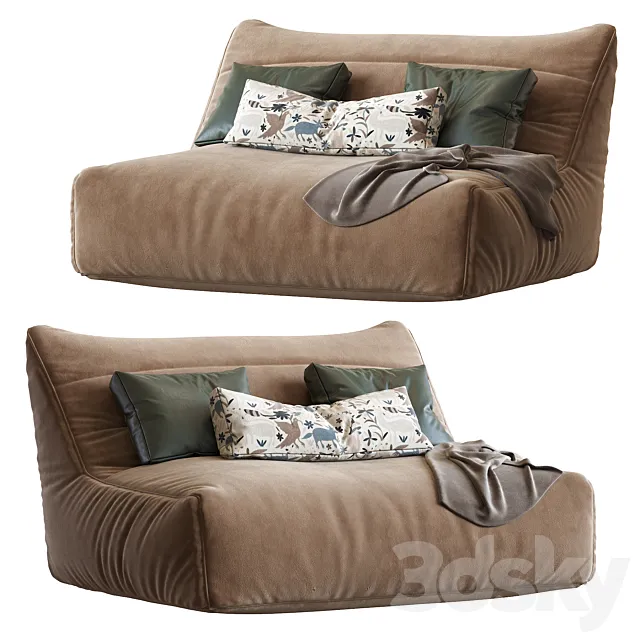Levi Bean Bag sofa 3D Model Levi Bean Bag sofa 3D Model