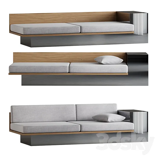 Levitate daybed_sofa Studiotwentyseven by Anne Boysen 3D Model Levitate daybed_sofa Studiotwentyseven by Anne Boysen 3D Model