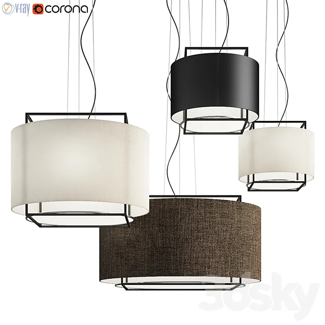 Lewit Hanging Pendant Metalarte 3D Model