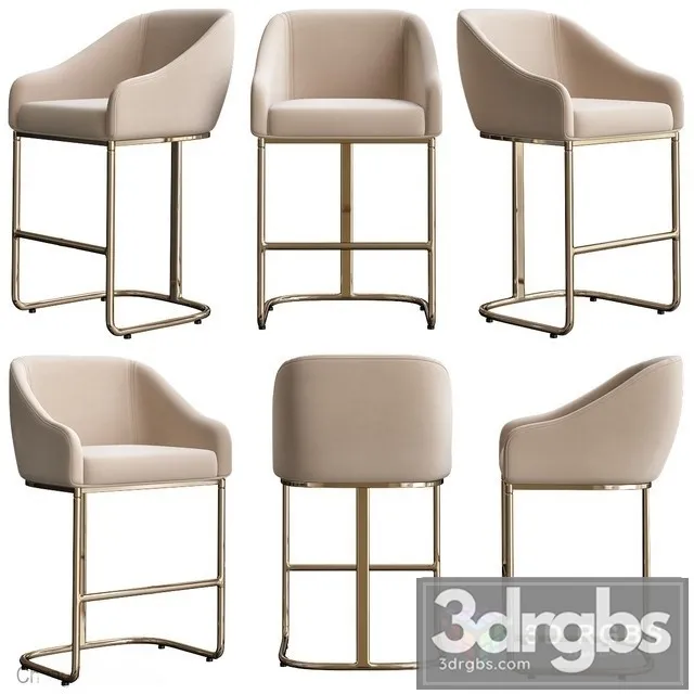 Lexington Astoria Bar Chair 3D Model Download