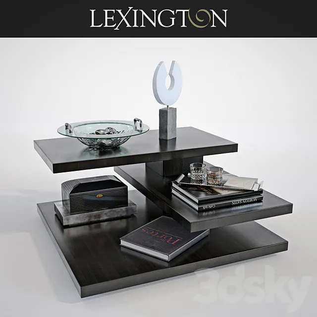 Lexington EVORA SQUARE COCKTAIL TABLE 3D Model
