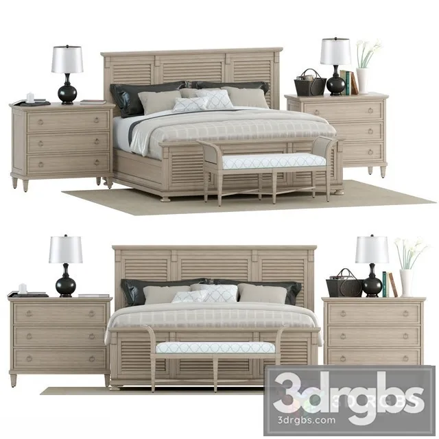 Lexington Home Brand Monterey Sands Cypress Point Bed 3D Model Download