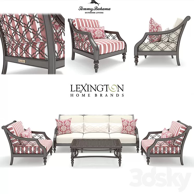 LEXINGTON HOME BRANDS _ TOMMY BAHAMA OUTDOOR _ BLACK SANDS 3D Model LEXINGTON HOME BRANDS _ TOMMY BAHAMA OUTDOOR _ BLACK SANDS 3D Model