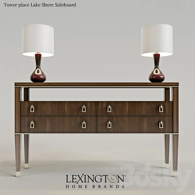 Lexington Lake Shore Sideboard Item: 706-869 3DModel