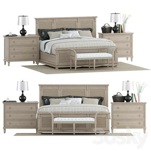 LEXINGTON_HOME_BRAND_MONTEREY_SANDS_CYPRESS_POINT_BED 3DModel
