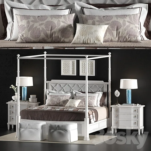 LEXINGTON_HOME_BRANDS_SOUTHAMPTON_POSTER_BED 3D Model LEXINGTON_HOME_BRANDS_SOUTHAMPTON_POSTER_BED 3D Model