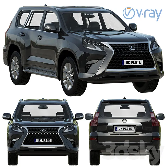Lexus GX460 2021 3D Model