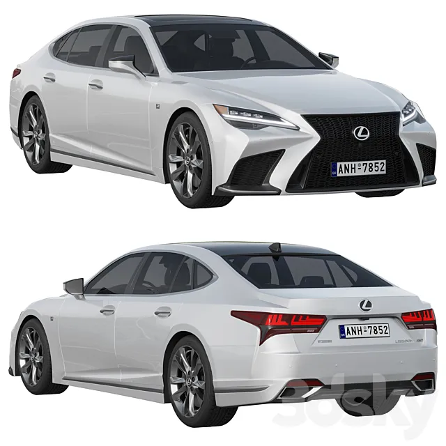 LEXUS LS F-Sport 2022 3D Model