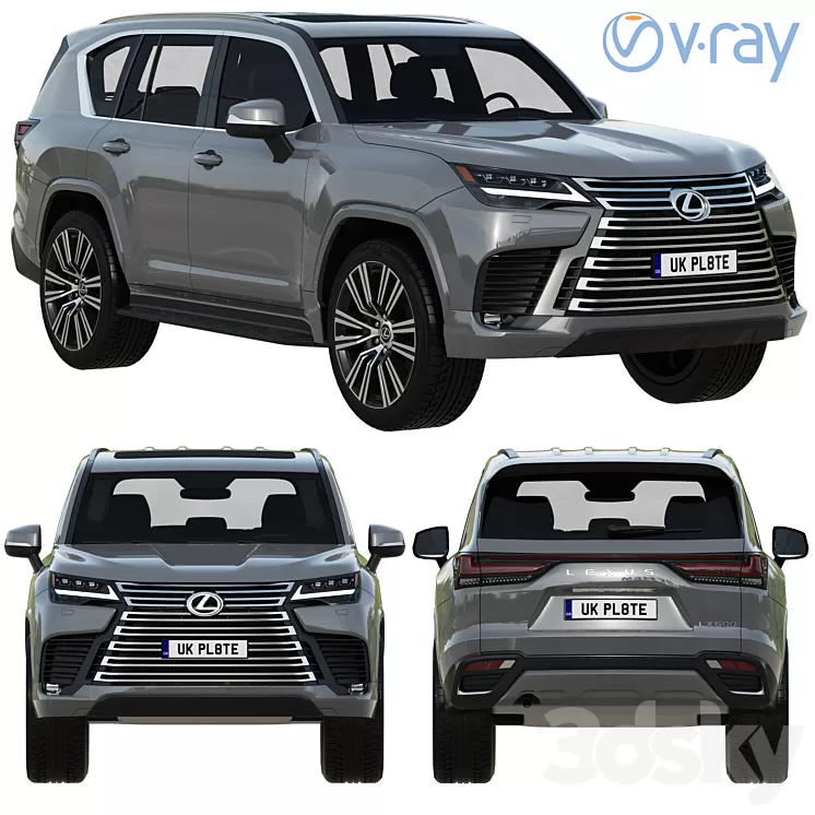 Lexus LX600 2022 3D Model