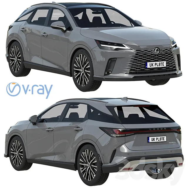 Lexus RX 450 2023 3D Model