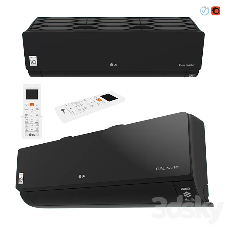 LG ARTCOOL Mirror – AC12BQ 3D Model