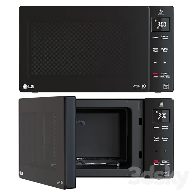 LG Microwave Oven – NeoChef Smart Inverter Microwave Oven 3D Model Free Download