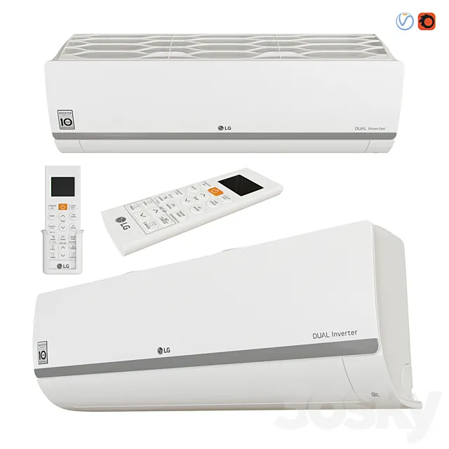 LG – P12SP DUAL Inverter 3D Model
