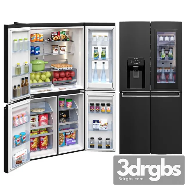 Lg refrigerators gf-d706mbl 2 3D Model Download