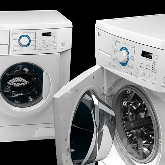 LG WD-10180N washing machine 3D Model