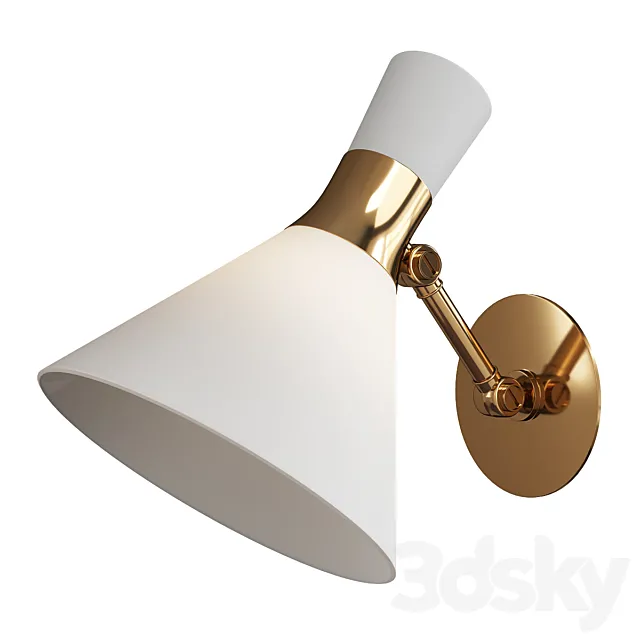Liam small articulating sconce 3D Model Liam small articulating sconce 3D Model